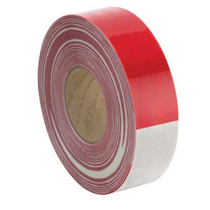 3M™ Reflector Tape Red/White 18" Pieces