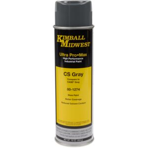CS Gray Ultra Pro•Max Oil-Based Enamel Spray Paint - 20 oz. Can - Case