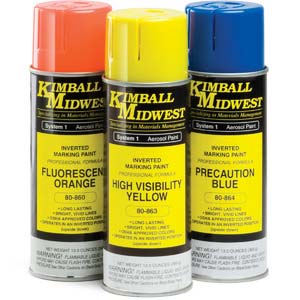 Precaution Blue Inverted Marking System Water-Based Paint - 16 oz. Can